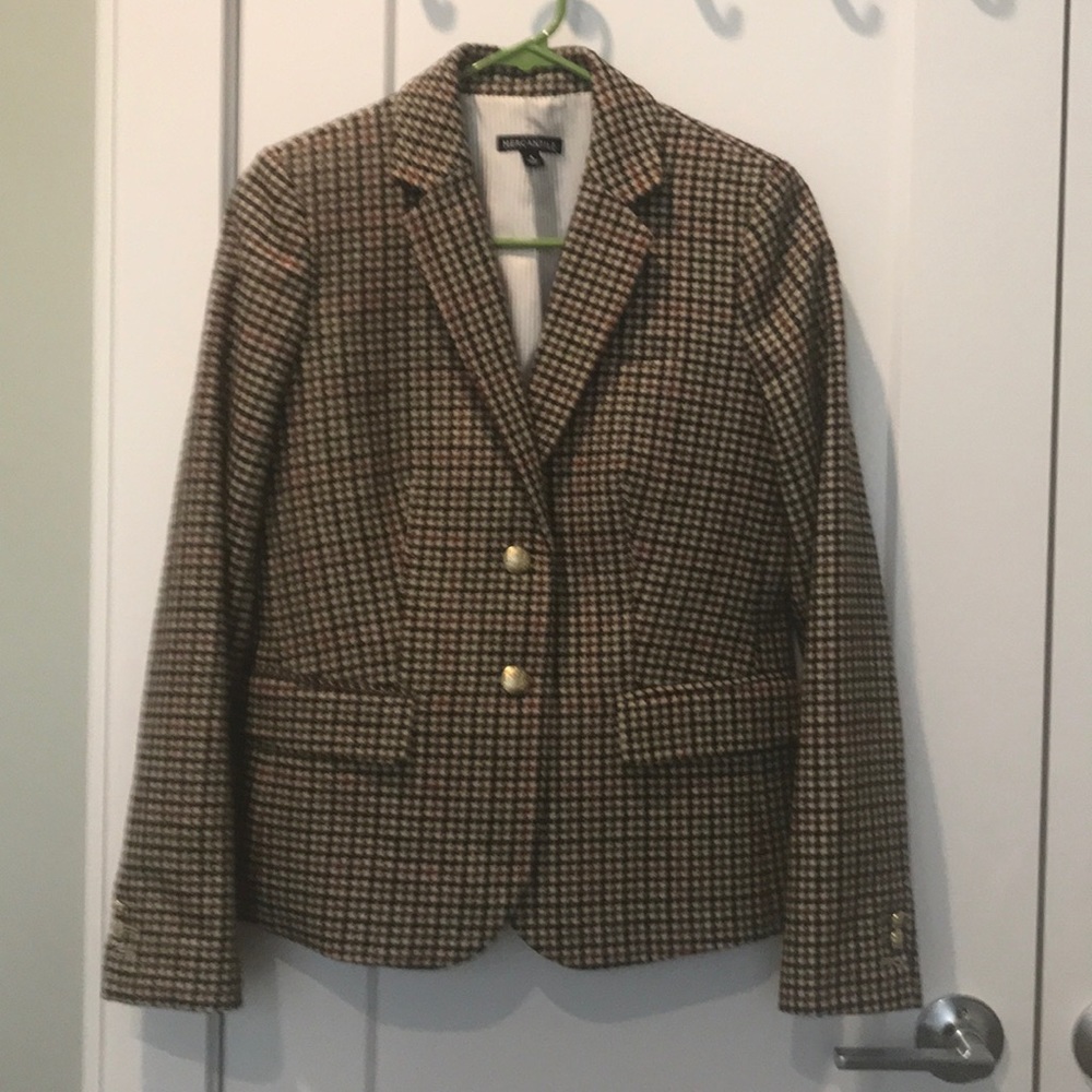 J crew mercantile plaid blazer, NWOT